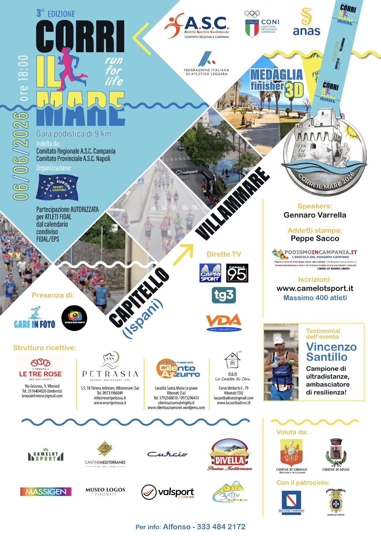 Corri il Mare – Run for Life, il Golfo di Policastro si prepara alla grande festa dello sport